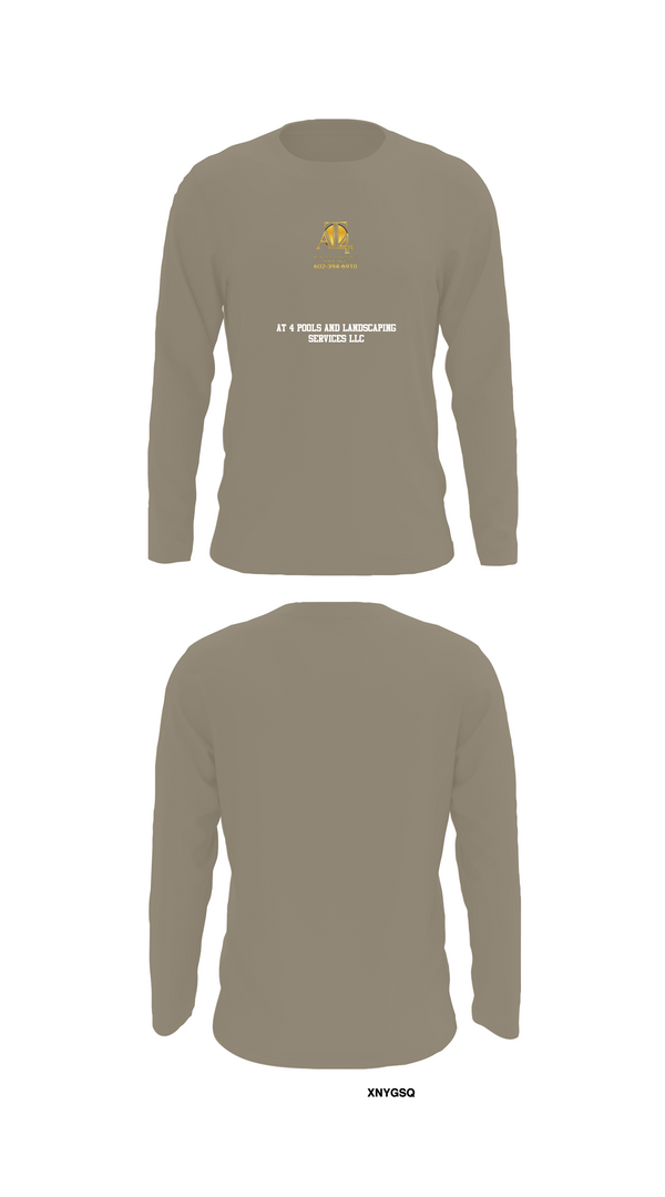 Long Sleeve Performance Shirt, AT 4 pools and landscaping services llc, , Teamtime, Team time, sublimation, custom sports apparel, team uniforms, spirit wear, spiritwear, sports uniforms, custom shirts, team store, custom team store, fundraiser sports, apparel fundraiser