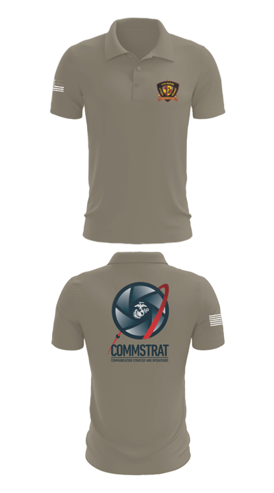 12th MLR COMMSTRAT 81672538 Short Sleeve Performance Polo - 67