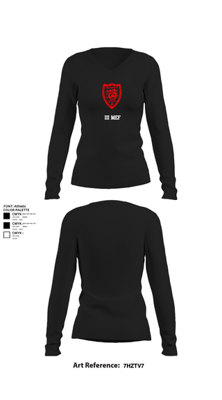 Womens Long Sleeve Vneck Shirt, III MEF, Marines, Teamtime, Team time, sublimation, custom sports apparel, team uniforms, spirit wear, spiritwear, sports uniforms, custom shirts, team store, custom team store, fundraiser sports, apparel fundraiser