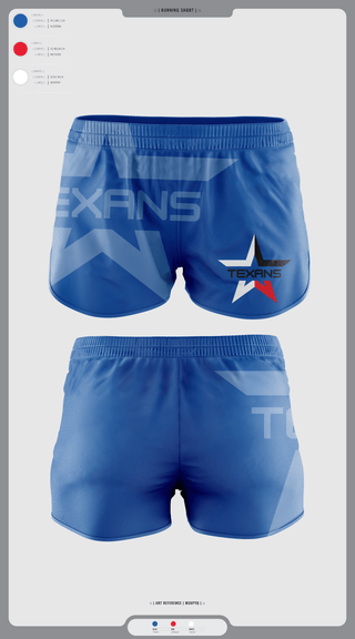 Womens Shorts, Georgetown Texans, , Teamtime, Team time, sublimation, custom sports apparel, team uniforms, spirit wear, spiritwear, sports uniforms, custom shirts, team store, custom team store, fundraiser sports, apparel fundraiser