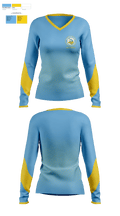 River Valley Middle School Cross Country 32039733 Women's Long Sleeve V-neck Shirt - 1