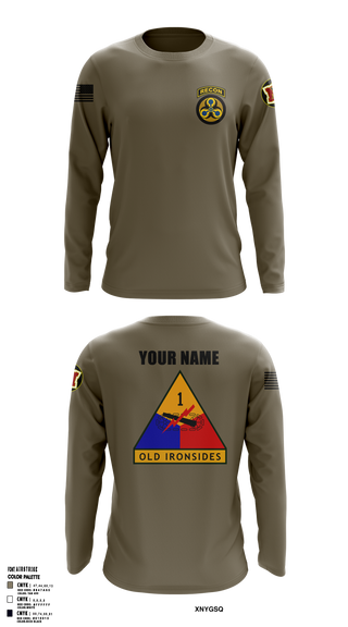 Long Sleeve Performance Shirt, Recon2, Army, Teamtime, Team time, sublimation, custom sports apparel, team uniforms, spirit wear, spiritwear, sports uniforms, custom shirts, team store, custom team store, fundraiser sports, apparel fundraiser