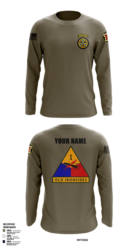 Long Sleeve Performance Shirt, Recon2, Army, Teamtime, Team time, sublimation, custom sports apparel, team uniforms, spirit wear, spiritwear, sports uniforms, custom shirts, team store, custom team store, fundraiser sports, apparel fundraiser
