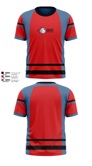 Short Sleeve Performance Shirt, Polar Bears Field Hockey, Field Hockey, Teamtime, Team time, sublimation, custom sports apparel, team uniforms, spirit wear, spiritwear, sports uniforms, custom shirts, team store, custom team store, fundraiser sports, apparel fundraiser