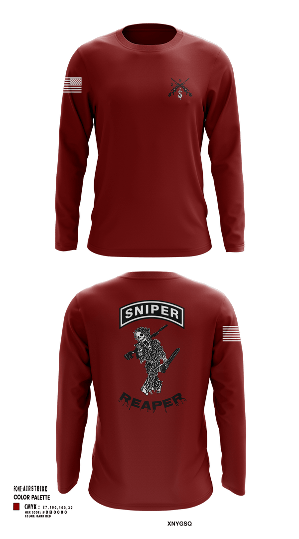 Long Sleeve Performance Shirt, Reaper SectionReaper Section (color), Army, Teamtime, Team time, sublimation, custom sports apparel, team uniforms, spirit wear, spiritwear, sports uniforms, custom shirts, team store, custom team store, fundraiser sports, apparel fundraiser