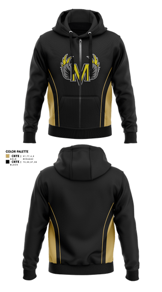 Zip Hoodie, Millennium High School-Tracy Learning Center Soccer, Men's Soccer, Teamtime, Team time, sublimation, custom sports apparel, team uniforms, spirit wear, spiritwear, sports uniforms, custom shirts, team store, custom team store, fundraiser sports, apparel fundraiser