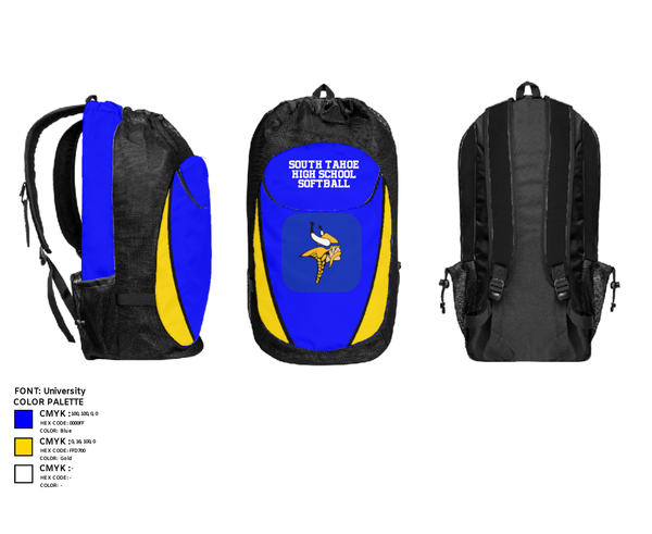 Gear Bag, South Tahoe High School Softball, Softball, Teamtime, Team time, sublimation, custom sports apparel, team uniforms, spirit wear, spiritwear, sports uniforms, custom shirts, team store, custom team store, fundraiser sports, apparel fundraiser