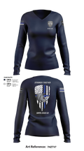 SDRPA 74726956 Women's Long Sleeve V-neck Shirt - 12
