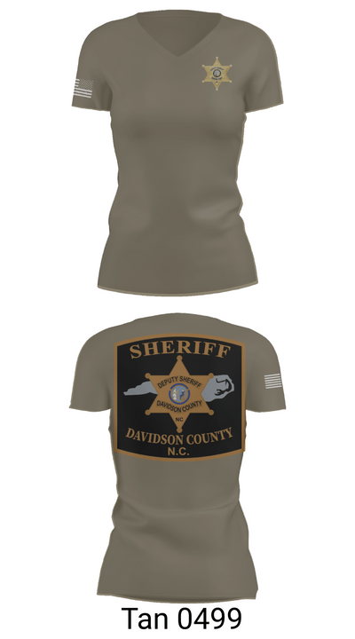 DCSO 2nd Squad 88139355 Women's Short Sleeve V-neck Shirt - 65