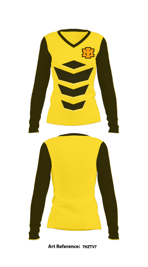 Women's Long Sleeve Vneck Shirt, Iron Mountain High School Tennis, Tennis, Teamtime, Team time, sublimation, custom sports apparel, team uniforms, spirit wear, spiritwear, sports uniforms, custom shirts, team store, custom team store, fundraiser sports, apparel fundraiser