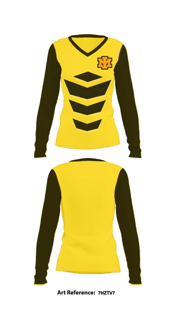 Women's Long Sleeve Vneck Shirt, Iron Mountain High School Tennis, Tennis, Teamtime, Team time, sublimation, custom sports apparel, team uniforms, spirit wear, spiritwear, sports uniforms, custom shirts, team store, custom team store, fundraiser sports, apparel fundraiser