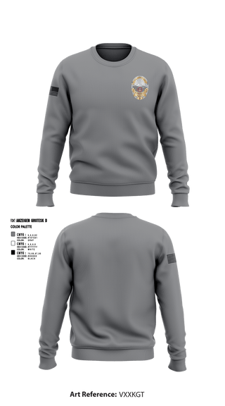Crew Neck Sweatshirt, Monument Police Department, Police, Teamtime, Team time, sublimation, custom sports apparel, team uniforms, spirit wear, spiritwear, sports uniforms, custom shirts, team store, custom team store, fundraiser sports, apparel fundraiser