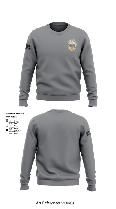 Monument Police Department 10917118 Crew Neck Sweatshirt - 6