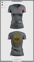 Tri-Community fire 52008799 Women's Short Sleeve V-neck Shirt - 1