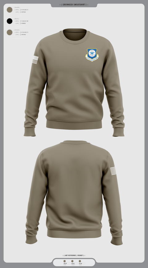 Crew Neck Sweatshirt, Gallup Raptor Composite Squadron, Air Force, Teamtime, Team time, sublimation, custom sports apparel, team uniforms, spirit wear, spiritwear, sports uniforms, custom shirts, team store, custom team store, fundraiser sports, apparel fundraiser