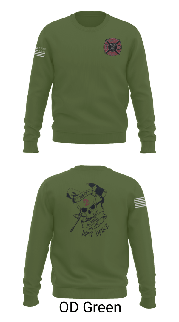 Crew Neck Sweatshirt, 386th ECES/CEF, Fire Department, Teamtime, Team time, sublimation, custom sports apparel, team uniforms, spirit wear, spiritwear, sports uniforms, custom shirts, team store, custom team store, fundraiser sports, apparel fundraiser