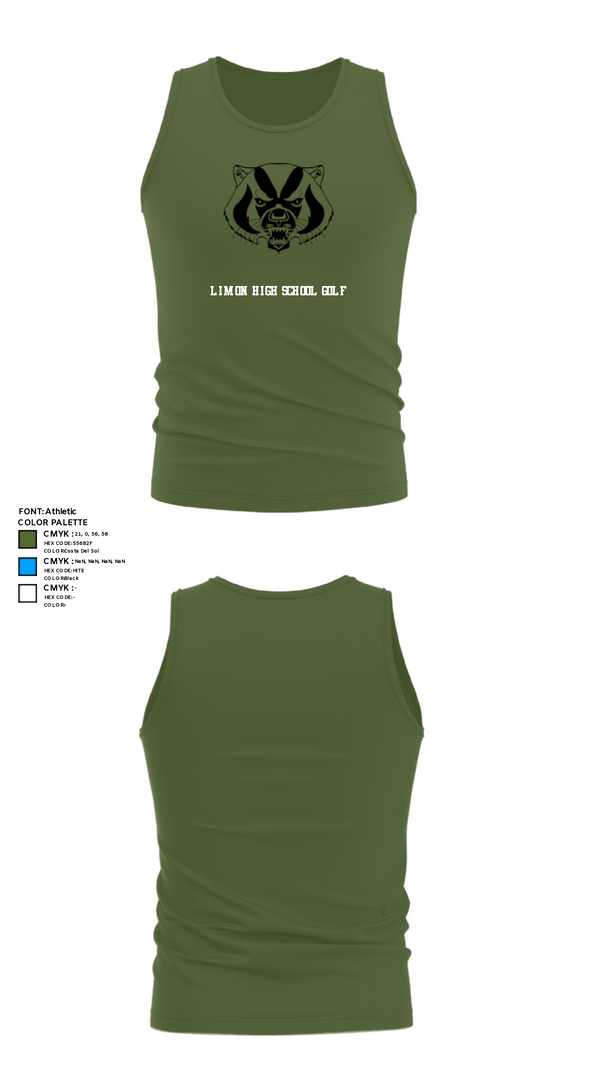 Tank Top, Limon High School Golf, Golf, Teamtime, Team time, sublimation, custom sports apparel, team uniforms, spirit wear, spiritwear, sports uniforms, custom shirts, team store, custom team store, fundraiser sports, apparel fundraiser