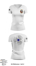 1-222nd AVN RGT 56947189 Women's Short Sleeve V-neck Shirt - 2