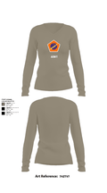 98th Expeditionary Signal Battalion 25845475 Women's Long Sleeve V-neck Shirt - 62
