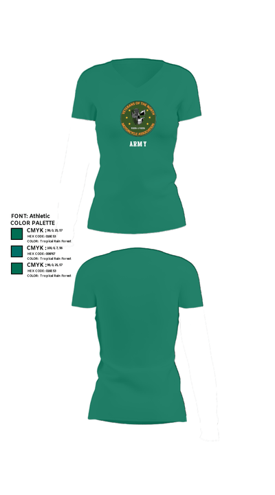 Veterans of the North 96790604 Women's Short Sleeve V-neck Shirt - 23