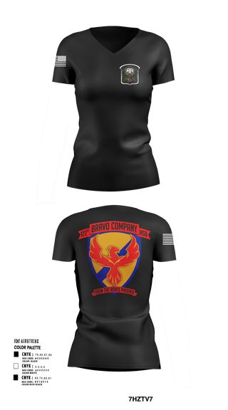 Womens Short Sleeve Vneck Shirt, B-Co 122 ASB, Army, Teamtime, Team time, sublimation, custom sports apparel, team uniforms, spirit wear, spiritwear, sports uniforms, custom shirts, team store, custom team store, fundraiser sports, apparel fundraiser