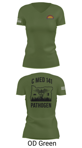 Womens Short Sleeve Vneck Shirt, C Med, National Guard, Teamtime, Team time, sublimation, custom sports apparel, team uniforms, spirit wear, spiritwear, sports uniforms, custom shirts, team store, custom team store, fundraiser sports, apparel fundraiser