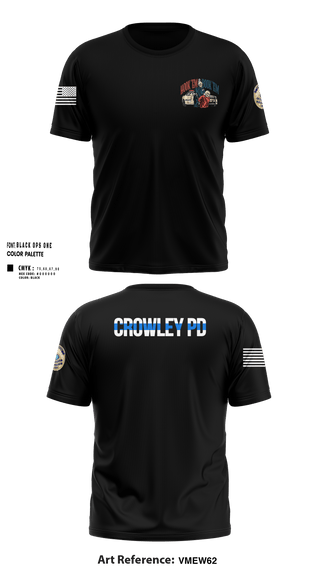 Short Sleeve Performance Shirt, Crowley Police Department, , Teamtime, Team time, sublimation, custom sports apparel, team uniforms, spirit wear, spiritwear, sports uniforms, custom shirts, team store, custom team store, fundraiser sports, apparel fundraiser