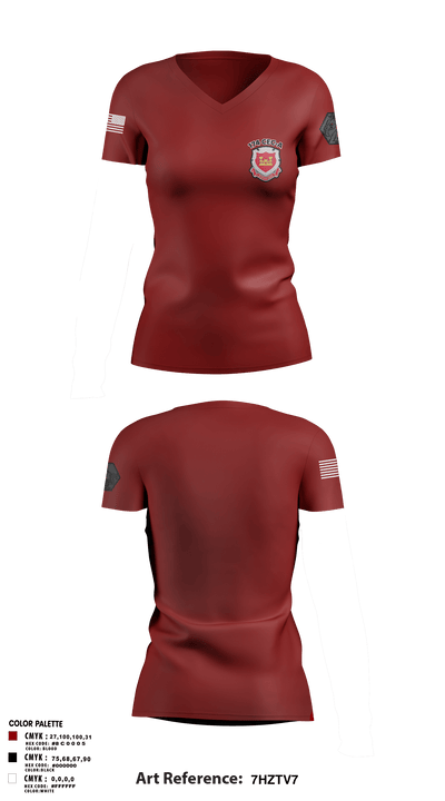 178th EN BN 53503962 Women's Short Sleeve V-neck Shirt - 4