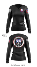 2BCT H2F 96509801 Women's Long Sleeve V-neck Shirt - 12