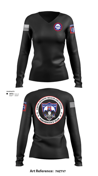 Womens Long Sleeve Vneck Shirt, 2BCT H2F, Army, Teamtime, Team time, sublimation, custom sports apparel, team uniforms, spirit wear, spiritwear, sports uniforms, custom shirts, team store, custom team store, fundraiser sports, apparel fundraiser