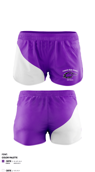 Sequoia High School Softball 69222263 Women's Shorts - 1