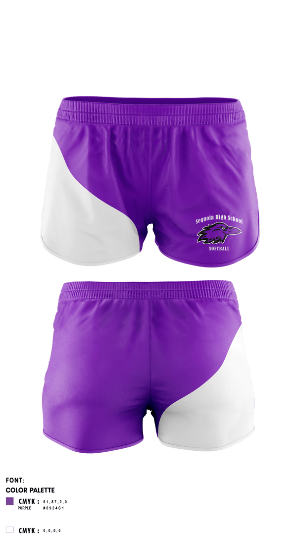 Womens Shorts, Sequoia High School Softball, Softball, Teamtime, Team time, sublimation, custom sports apparel, team uniforms, spirit wear, spiritwear, sports uniforms, custom shirts, team store, custom team store, fundraiser sports, apparel fundraiser