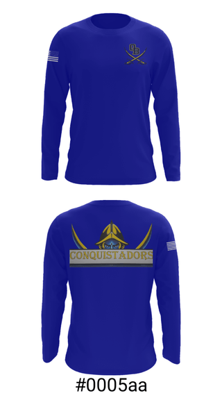 Long Sleeve Performance Shirt, Conquistadors, Softball, Teamtime, Team time, sublimation, custom sports apparel, team uniforms, spirit wear, spiritwear, sports uniforms, custom shirts, team store, custom team store, fundraiser sports, apparel fundraiser