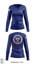 2BCT H2F 96509801 Women's Long Sleeve V-neck Shirt - 5