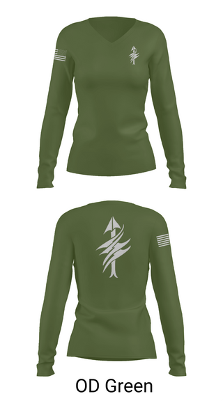 Womens Long Sleeve Vneck Shirt, 3rd Battalion 2nd Marines Scout Sniper Platoon, Marines, Teamtime, Team time, sublimation, custom sports apparel, team uniforms, spirit wear, spiritwear, sports uniforms, custom shirts, team store, custom team store, fundraiser sports, apparel fundraiser