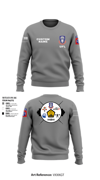 Crew Neck Sweatshirt, 82nd ADSB H2F, Army, Teamtime, Team time, sublimation, custom sports apparel, team uniforms, spirit wear, spiritwear, sports uniforms, custom shirts, team store, custom team store, fundraiser sports, apparel fundraiser