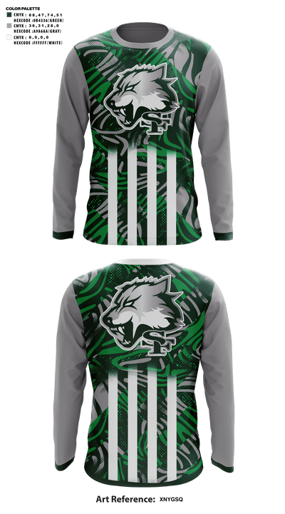 Edmond Santa Fe High School Football 10022708 Long Sleeve Performance Shirt - 41