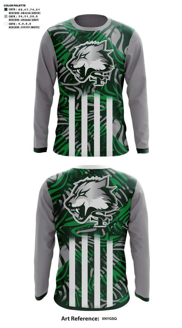 Long Sleeve Performance Shirt, Edmond Santa Fe High School Football, Football, Teamtime, Team time, sublimation, custom sports apparel, team uniforms, spirit wear, spiritwear, sports uniforms, custom shirts, team store, custom team store, fundraiser sports, apparel fundraiser