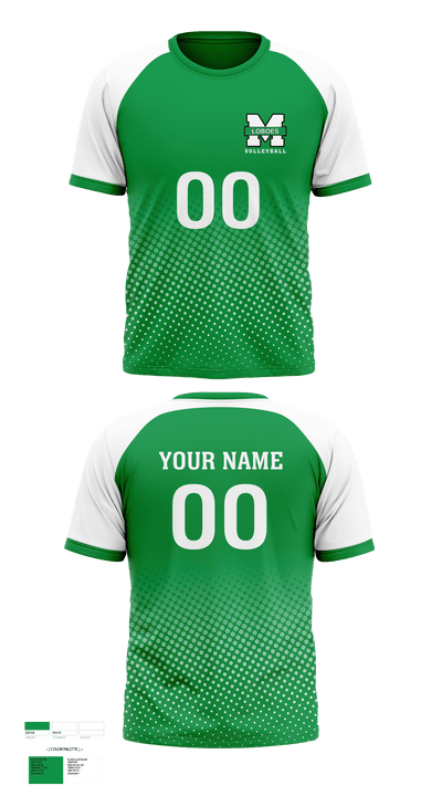 Monahans High School Volleyball 83796178 Short Sleeve Performance Shirt - 1