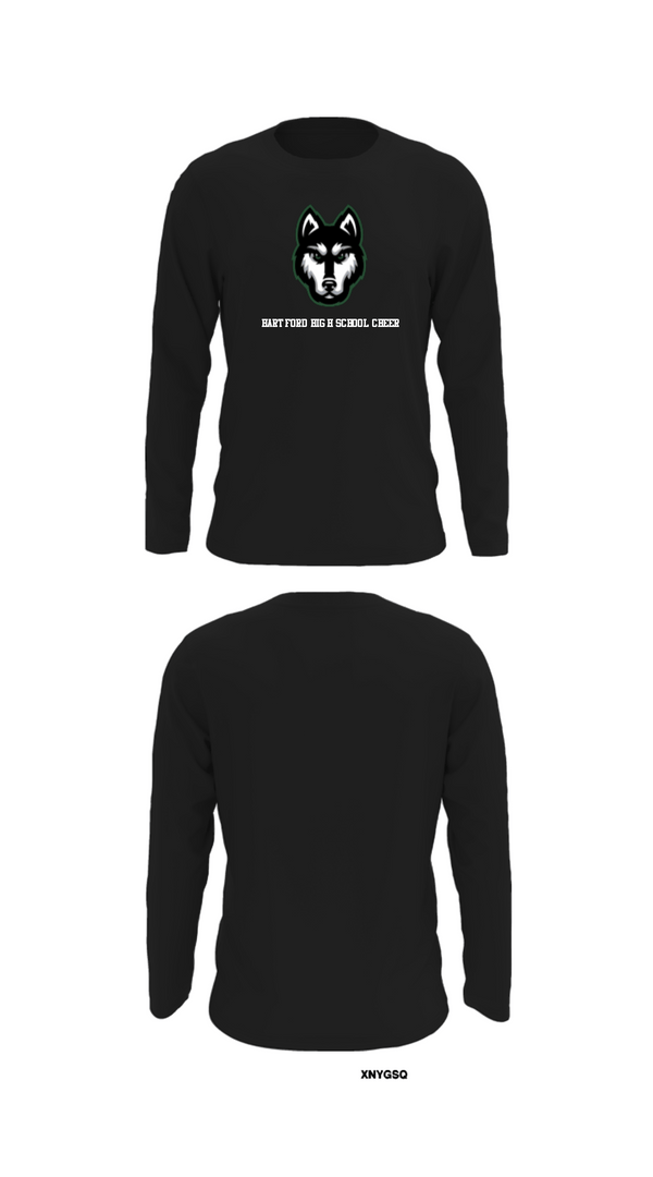 Long Sleeve Performance Shirt, Hartford High School Cheer, Cheer, Teamtime, Team time, sublimation, custom sports apparel, team uniforms, spirit wear, spiritwear, sports uniforms, custom shirts, team store, custom team store, fundraiser sports, apparel fundraiser