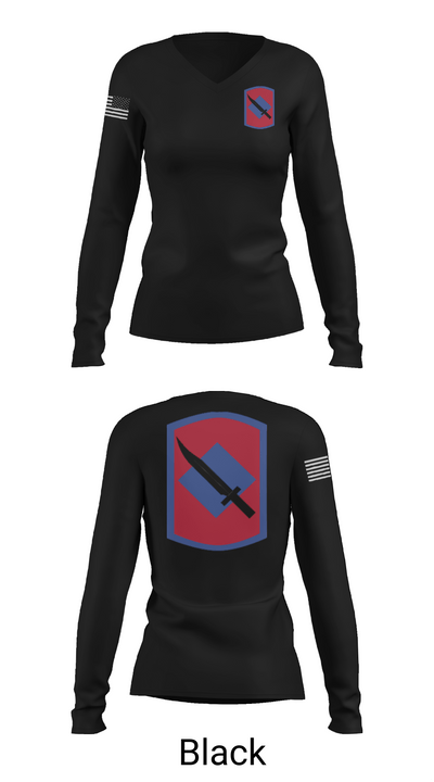 39th Infantry Brigade 34515329 Women's Long Sleeve V-neck Shirt - 37