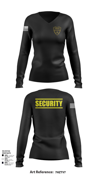 Womens Long Sleeve Vneck Shirt, Zeus Protections, Police, Teamtime, Team time, sublimation, custom sports apparel, team uniforms, spirit wear, spiritwear, sports uniforms, custom shirts, team store, custom team store, fundraiser sports, apparel fundraiser