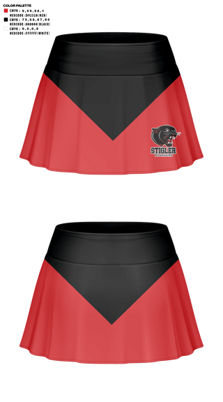 Skort, Stigler Middle School Cheer, Cheer, Teamtime, Team time, sublimation, custom sports apparel, team uniforms, spirit wear, spiritwear, sports uniforms, custom shirts, team store, custom team store, fundraiser sports, apparel fundraiser