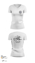 Howland Hook Marine Terminal 56370038 Women's Short Sleeve V-neck Shirt - 3