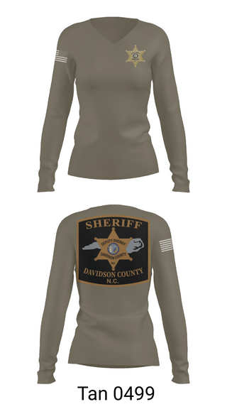 Womens Long Sleeve Vneck Shirt, DCSO 2nd Squad, Police, Teamtime, Team time, sublimation, custom sports apparel, team uniforms, spirit wear, spiritwear, sports uniforms, custom shirts, team store, custom team store, fundraiser sports, apparel fundraiser