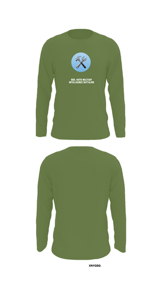 Long Sleeve Performance Shirt, HHD, 415th Military Intelligence Battalion, National Guard, Teamtime, Team time, sublimation, custom sports apparel, team uniforms, spirit wear, spiritwear, sports uniforms, custom shirts, team store, custom team store, fundraiser sports, apparel fundraiser