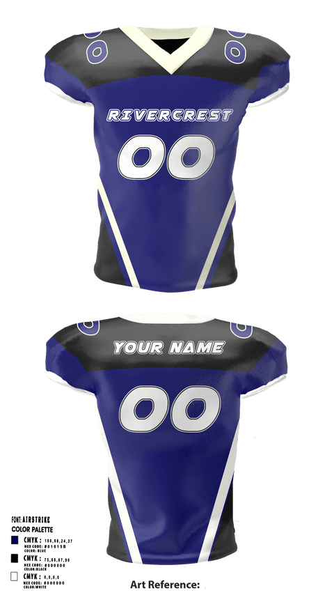 Football Jersey, Rivercrest High School Football, Football, Teamtime, Team time, sublimation, custom sports apparel, team uniforms, spirit wear, spiritwear, sports uniforms, custom shirts, team store, custom team store, fundraiser sports, apparel fundraiser