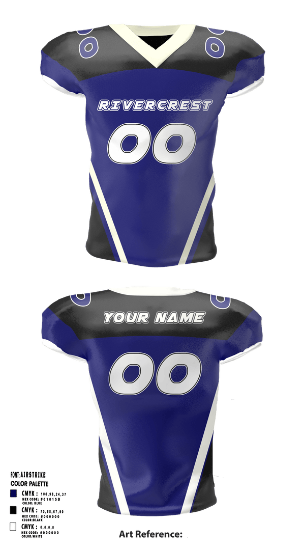 Football Jersey, Rivercrest High School Football, Football, Teamtime, Team time, sublimation, custom sports apparel, team uniforms, spirit wear, spiritwear, sports uniforms, custom shirts, team store, custom team store, fundraiser sports, apparel fundraiser