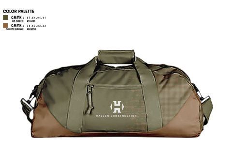 Duffle Bag, Haller Construction LLC, , Teamtime, Team time, sublimation, custom sports apparel, team uniforms, spirit wear, spiritwear, sports uniforms, custom shirts, team store, custom team store, fundraiser sports, apparel fundraiser