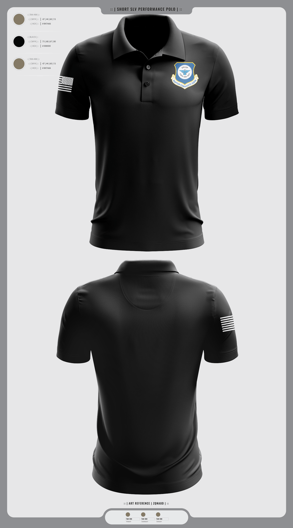 Short Sleeve Performance Polo, Gallup Raptor Composite Squadron, Air Force, Teamtime, Team time, sublimation, custom sports apparel, team uniforms, spirit wear, spiritwear, sports uniforms, custom shirts, team store, custom team store, fundraiser sports, apparel fundraiser